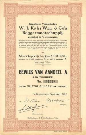 W.J. Kalis Wzn. and Co's Baggermaatschappij