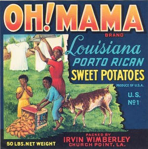Sweet Potatoes Crate Label - Oh! Mama