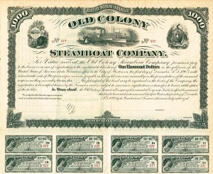 Old Colony Steamboat Co. - Bond