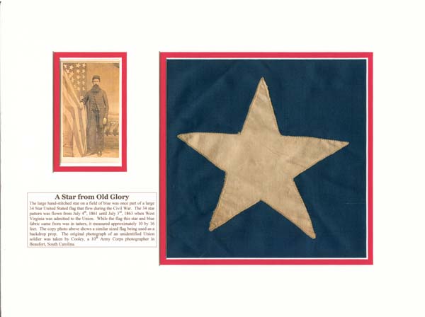 A Star from Old Glory Flag Relic