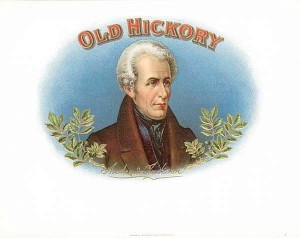 Cigar Box Label "Old Hickory"