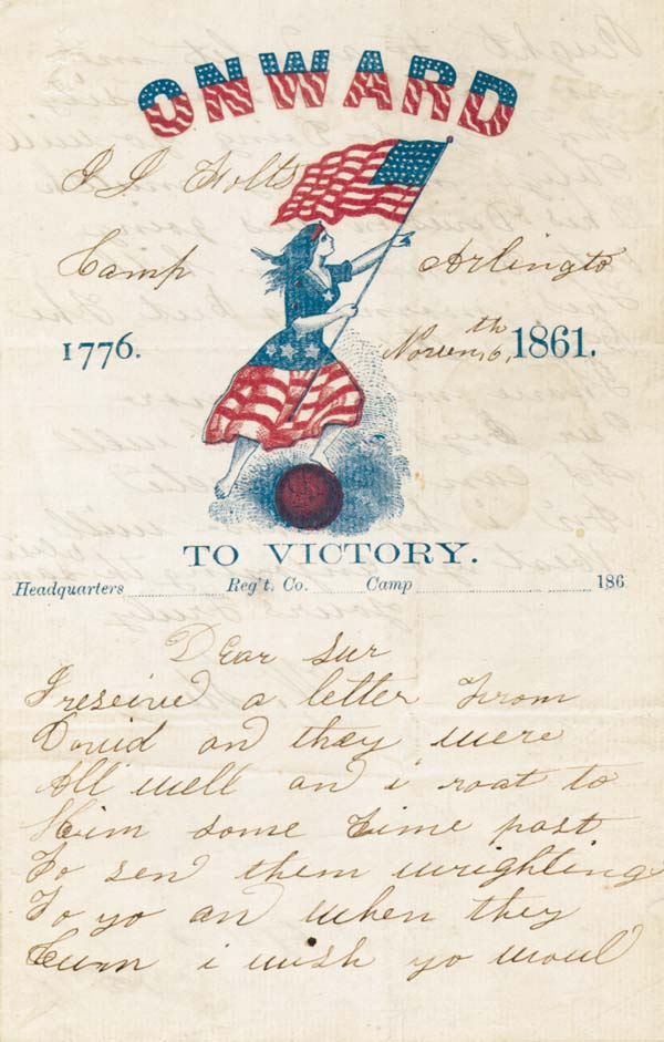 Onward to Victory 1776-1861 Stationery