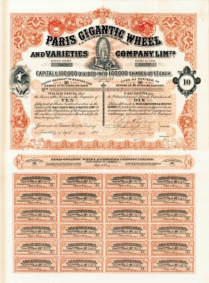 Paris Gigantic Wheel and Varieties Co., Ltd - Stock Certificate
