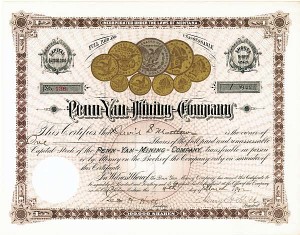 Penn-Yan-Mining-Co - Stock Certificate