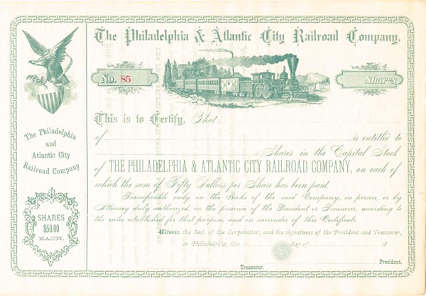 Philadelphia and Atlantic City Railroad Co.