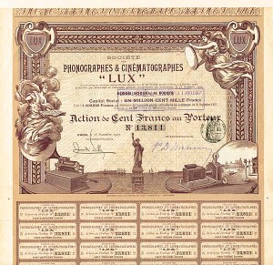 Phonographes et Cinematographes "Lux"