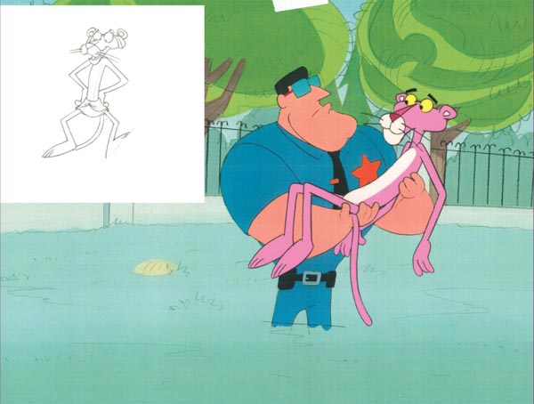 Pink Panther with Policeman