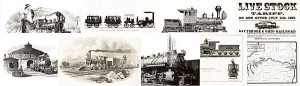 Collection of 9 Railroad Prints