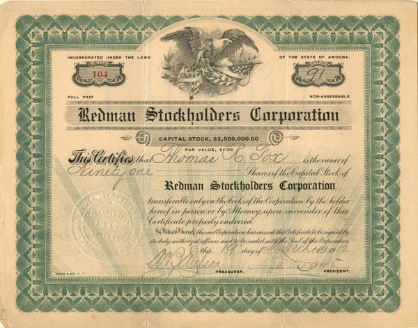 Redman Stockholders Corporation