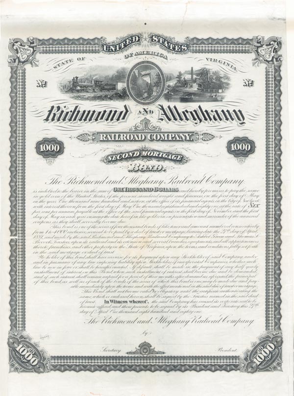 Richmond and Alleghany Railroad Co.