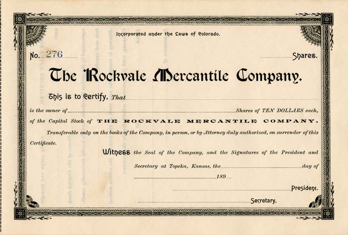 Rockvale Mercantile Co.