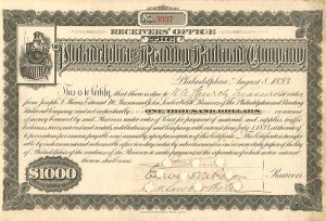 Philadelphia and Reading Railroad Co. - Stock Certificate