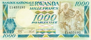 Rwanda - 1000 Francs - p-21 - 1988 dated Foreign Paper Money