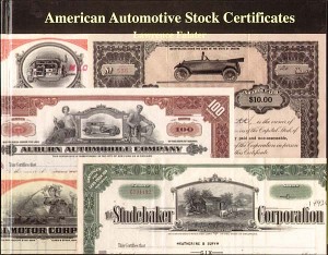 American Automotive Stock Certificates by Lawrence Falater