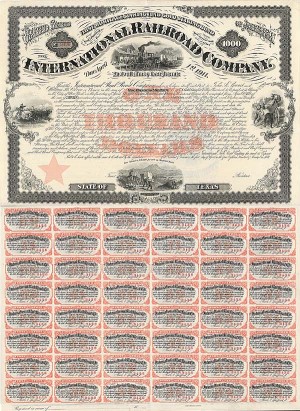 International Railroad Co. - $1,000 Bond