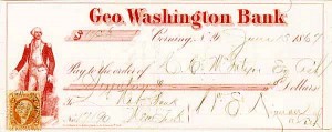 Geo. Washington Bank - Check