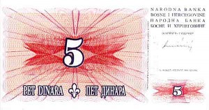 Bosnia-Herzegovina - Pick-40 - Group of 10 notes - Foreign Paper Money