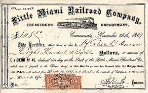 Little Miami Railroad - Bond
