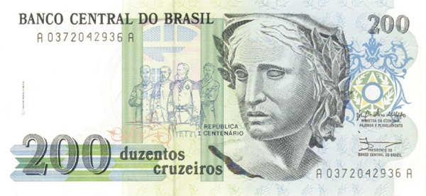 Brazil - P-229 - Group of 10 notes - Foreign Paper Money