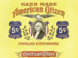 Cigar Box Label "American Citizen"