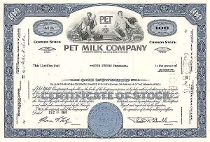 Pet Milk Co. - Stock Certificate