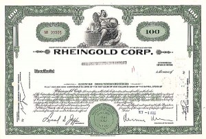 Rheingold Corp. - Stock Certificate
