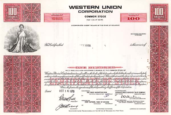 Collectible Western Union Corp