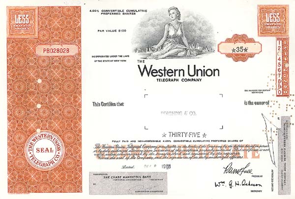 Collectible Western Union Telegraph Co