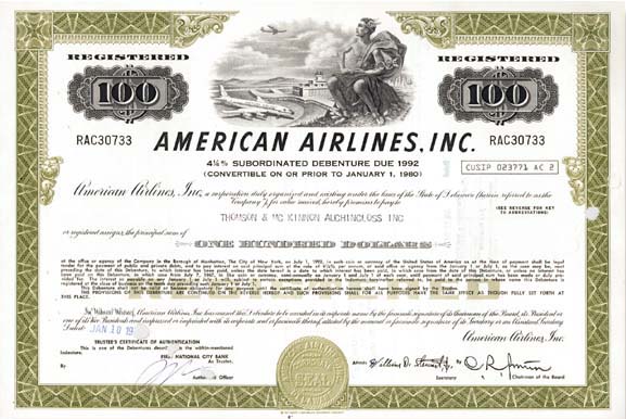 American Airlines, Inc. - Bond - Various Denominations Available