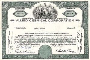 Allied Chemical Corp - Stock Certificate