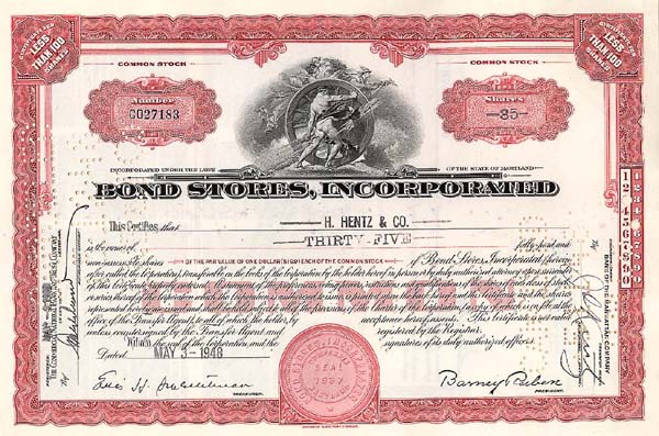 Bond Stores Incorporated