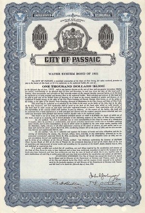 City of Passaic, NJ - Bond