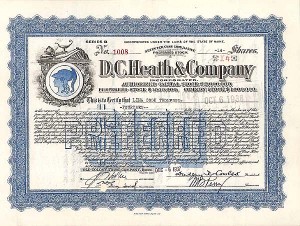 D.C. Heath and Co - Stock Certificate