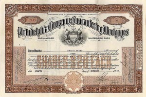 Philadelphia Co. For Guaranteeing Mortgages - Stock Certificate