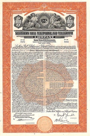 Southern Bell Telephone and Telegraph Co. - $1,000 Bond