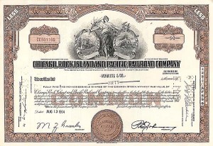 Chicago, Rock Island and Pacific Railway Co. - Railroad Stock Certificate