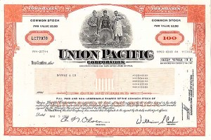 Union Pacific Corporation  - Stock Certificate
