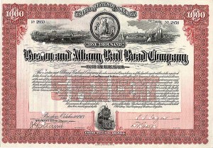 Boston and Albany Railroad Co. - $1,000 Bond