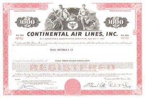 Continental Air Lines, Incorporated - Bond