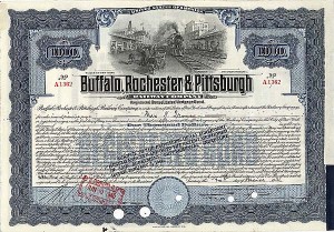 Buffalo, Rochester and Pittsburgh Railway Co. - $1,000 Bond