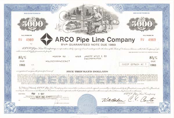 Arco Pipe Line Co. - Various Denominations Bond