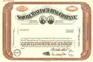 Scovill Manufacturing Co. - Stock Certificate