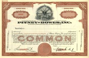 Pitney-Bowes, Inc. - Stock Certificate