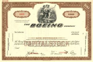 Boeing Co. - Stock Certificate