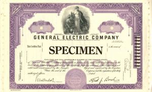 General Electric Co. - Specimen Stock Certificate