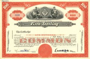 Firth Sterling - Specimen Stock Certificate
