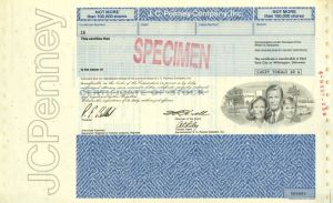 JC Penney Co., Inc. - Stock Certificate