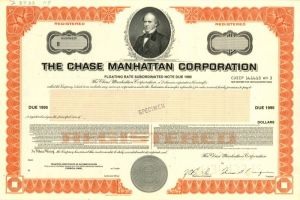 Chase Manhattan Corporation - Specimen Stock Certificate