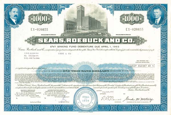 Sears, Roebuck and Co. - Bond
