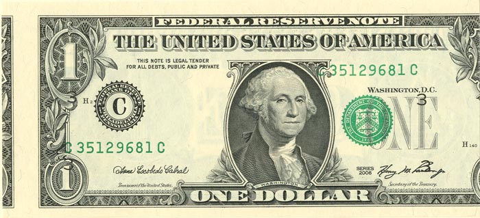 Paper Money Error - $1 Printed Shift
